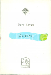 Libro, pubblicazione d epoca 1999 Icaro RAVASI Lettura con inserto artistico Edizioni PULCINOELEFANTE 1