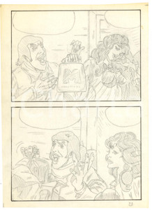Stampa, bozzetto originale 1970 Fumetto erotico LANDO panettoni Tavola originale a matita su lucido LUBE 1 Stampa, bozzetto originale 1970 Fumetto erotico LANDO panettoni Tavola originale a matita su lucido LUBE 1