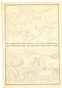 Stampa, bozzetto originale 1970 Fumetto erotico LANDO pericolo Tavola originale a matita su lucido LUBE 1 Stampa, bozzetto originale 1970 Fumetto erotico LANDO pericolo Tavola originale a matita su lucido LUBE 1