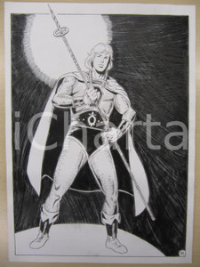 Opera d’arte autentica Fumetto FANTASY Anni  70 VICHINGO Originale a china LUBE Luciano BERNASCONI 1