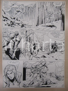 Opera d’arte autentica 1976 BD FANTASY FRANCE La saga de KABUR NÂ° 2 tav.18 Original BERNASCONI LUBE 1