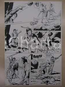 Opera d’arte autentica 1990 BD WESTERN FRANCE BILLY BOYD NÂ° 2 El Cobra! tav.37 Original BERNASCONI LUBE 1