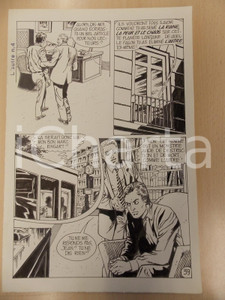 Opera d’arte autentica 1970 L AUTRE Ep.4 Luciano BERNASCONI Direttore riceve Jean Vlad Tavola originale 1