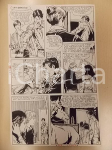 Opera d’arte autentica 1980 PHENIX Ep. 4 Luciano BERNASCONI Fidanzati in scuderia Tavola originale LUBE 1