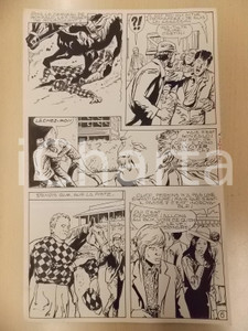 Opera d’arte autentica 1980 PHENIX Ep. 4 Luciano BERNASCONI Cavallo calpesta fantino Tavola originale 1