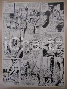 Opera d’arte autentica 1975 BD FANTASY FRANCE La saga de KABUR NÂ° 1 tav.12 Original BERNASCONI LUBE 1