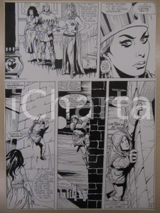 Opera d’arte autentica 1976 BD FANTASY FRANCE La saga de KABUR NÂ° 6 tav.13 Original BERNASCONI LUBE 1