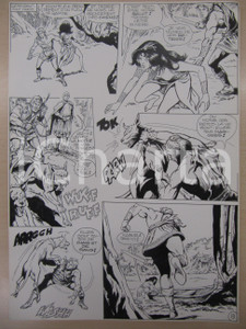 Opera d’arte autentica 1976 BD FANTASY FRANCE La saga de KABUR NÂ° 6 tav.19 Original BERNASCONI LUBE 1