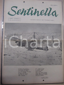 Giornale, rivista storica 1953 SENTINELLA  Quindicinale dei combattenti ex RSI   Anno I nÂ°5 Rivista 1