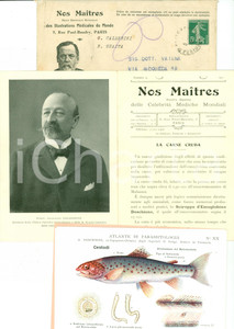 Materiale pubblicitario d’epoca 1911 NOS MAITRES Illustrations MÃ©dicales 14 Raimondo GUAITA Giovanni CALDERINI 1