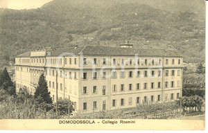 Cartolina originale da collezione 1916 DOMODOSSOLA VB Veduta del COLLEGIO ROSMINI Cartolina FP VG 1