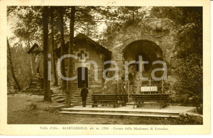 Cartolina originale da collezione 1934 MARTASSINA TO Grotta della MADONNA DI LOURDES Cartolina 2 1