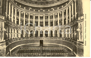 Cartolina originale da collezione 1928 RIMINI Interno Teatro VITTORIO EMANUELE Cartolina FP VG 1
