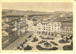 Cartolina originale da collezione 1941 ASIAGO VI Veduta PIAZZA e viale della STAZIONE Cartolina FG VG 1