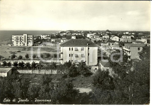 Cartolina originale da collezione 1955 LIDO DI JESOLO VE Veduta panoramica della spiaggia Cartolina FG VG 1
