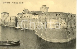 Cartolina originale da collezione 1920 ca LIVORNO Veduta panoramica della FORTEZZA VECCHIA Cartolina FP NV 1
