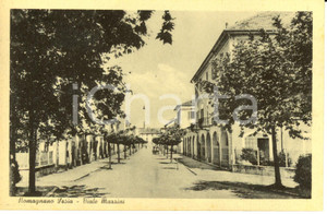 Cartolina originale da collezione 1943 ROMAGNANO SESIA NO Veduta di viale MAZZINI Cartolina FP NV 1