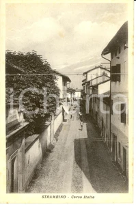 Cartolina originale da collezione 1940 ca STRAMBINO TO Veduta di Corso ITALIA Cartolina 1 1
