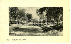 Cartolina originale da collezione 1935 SCHIO VI Veduta panoramica della Valletta dei Frati Cartolina FP VG 1