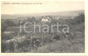Cartolina originale da collezione 1943 VARESE Rione MASNAGO Scorcio panoramico con vista LAGO Cartolina FP VG 1