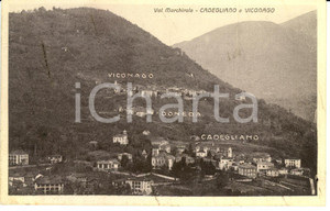 Cartolina originale da collezione 1928 CADEGLIANOVICONAGO VA Veduta panoramica  Cartolina FP VG 1