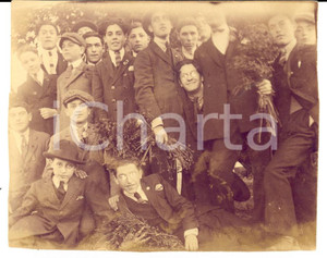Fotografia d epoca originale 1923 VALMADONNA AL Scampagnata tra studenti delle Magistrali Foto 1