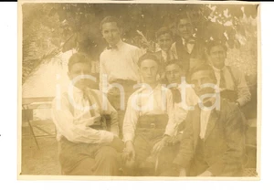 Fotografia d epoca originale 1923 VALMADONNA AL Studenti delle magistrali riposano alla scampagnata Foto 1