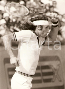 Fotografia d epoca originale 1980 ca TENNIS Guillermo VILAS durante un match Ritratto Fotografia 1