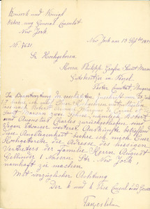 Documento originale, autentico 1899 NEW YORK Informazioni genealogiche Roberto ASINARI DI SAN MARZANO 1