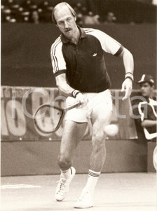 Fotografia d epoca originale 1982 MILANO Cuore Tennis Cup Stan SMITH durante il torneo Sponsor ADIDAS Foto 1