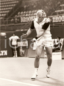 Fotografia d epoca originale 1980 MILANO Tennis BROOKLYN TOURNAMENT Roscoe TANNER durante incontro Foto 1