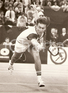 Fotografia d epoca originale 1980 ca AUSTRALIA Tennis John ALEXANDER durante un match Ritratto Fotografia 1