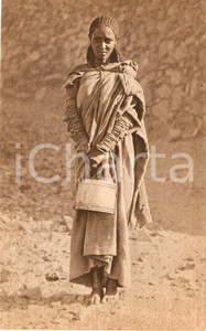 Cartolina originale da collezione 1930 ca ERITREA A.O.I. Donna indigena Altipiano Eritreo costumi tipici Cartolina 1