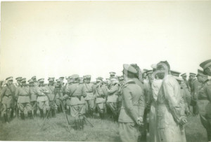 Fotografia d epoca originale 1934 NETTUNO RM Vittorio Emanuele III Gen. BAISTROCCHI modulatore BRAGANTINI 1