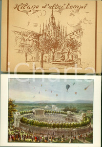 Cartolina originale da collezione 1980 ca MILANO D ALTRI TEMPI Raccolta 25 cartoline ILLUSTRATE a colori FG NV 1