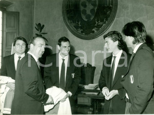 Fotografia d epoca originale 1987 PRATO Tennis Sorteggi Coppa DAVIS per squadra ITALIA Fotografia 1