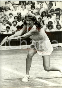 Fotografia d epoca originale 1985 ca MILANO Tennis Tracy AUSTIN durante un match Fotografia 24 x 30 cm 1