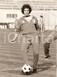 Fotografia d epoca originale 1978 BRASILE Calcio MONDIALI Abel BRAGA durante allenamenti ADIDAS Fotografia 1