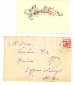 Oggetto da collezione cartaceo 1946 CONDOVE TO Nozze Giulio RAIMONDO e Palma ROSSI Partecipazione 1