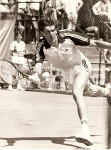 Fotografia d epoca originale 1980 ca COPPA DAVIS Tennis IRLANDA Matt DOYLE Ireland DAVIS CUP team Fotografia 1