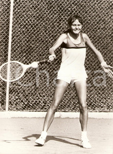Fotografia d epoca originale 1980 circa TENNIS Raffaella REGGI durante un allenamento Fotografia 1