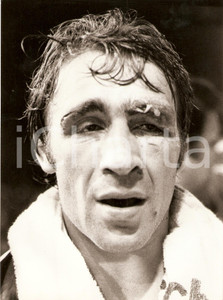Fotografia d epoca originale 1980 ca BOXE Ritratto pugile Primo BANDINI dopo un incontro Fotografia 1