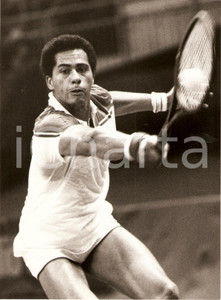 Fotografia d epoca originale 1982 MILANO Cuore Tennis Cup Chip HOOPER durante il torneo Ritratto Fotografica 1