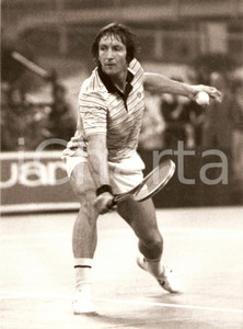 Fotografia d epoca originale 1980 circa STATI UNITI Tennis Bob LUTZ durante un incontro Fotografia 1