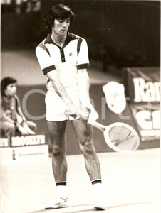 Fotografia d epoca originale 1978 MILANO Ramazzotti Tennis Cup Andrew JARRETT prepara servizio Fotografia 1