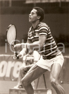 Fotografia d epoca originale 1982 MILANO Cuore Tennis Cup Chip HOOPER durante il torneo Fotografia 1