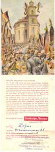 Materiale pubblicitario d’epoca 1954 HAMBURGER ANZEIGER Im Wandel der Jahrhunderte Volantino ILLUSTRATO 1