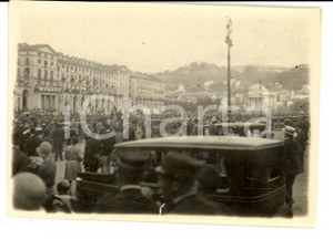 Fotografia d epoca originale 1933 TORINO Ostensione SACRA SINDONE Processione in piazza VITTORIO VENETO Foto 1