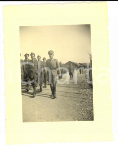 Fotografia d epoca originale 1941 CASALE MONFERRATO AL Telegrafisti al poligono cap. CURA CURA  Foto 9x6 cm 1