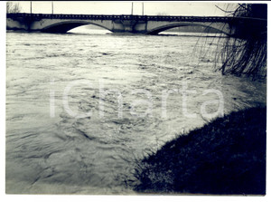 Fotografia d epoca originale 1970 ca TORINO Piena del fiume Po al PONTE DI SASSI Foto HAUS 1